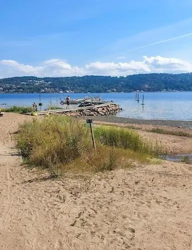 Ferienhaus Neu 55min Von Oslo Mit Aussicht Sauna Wassersport Berger (Buskerud)